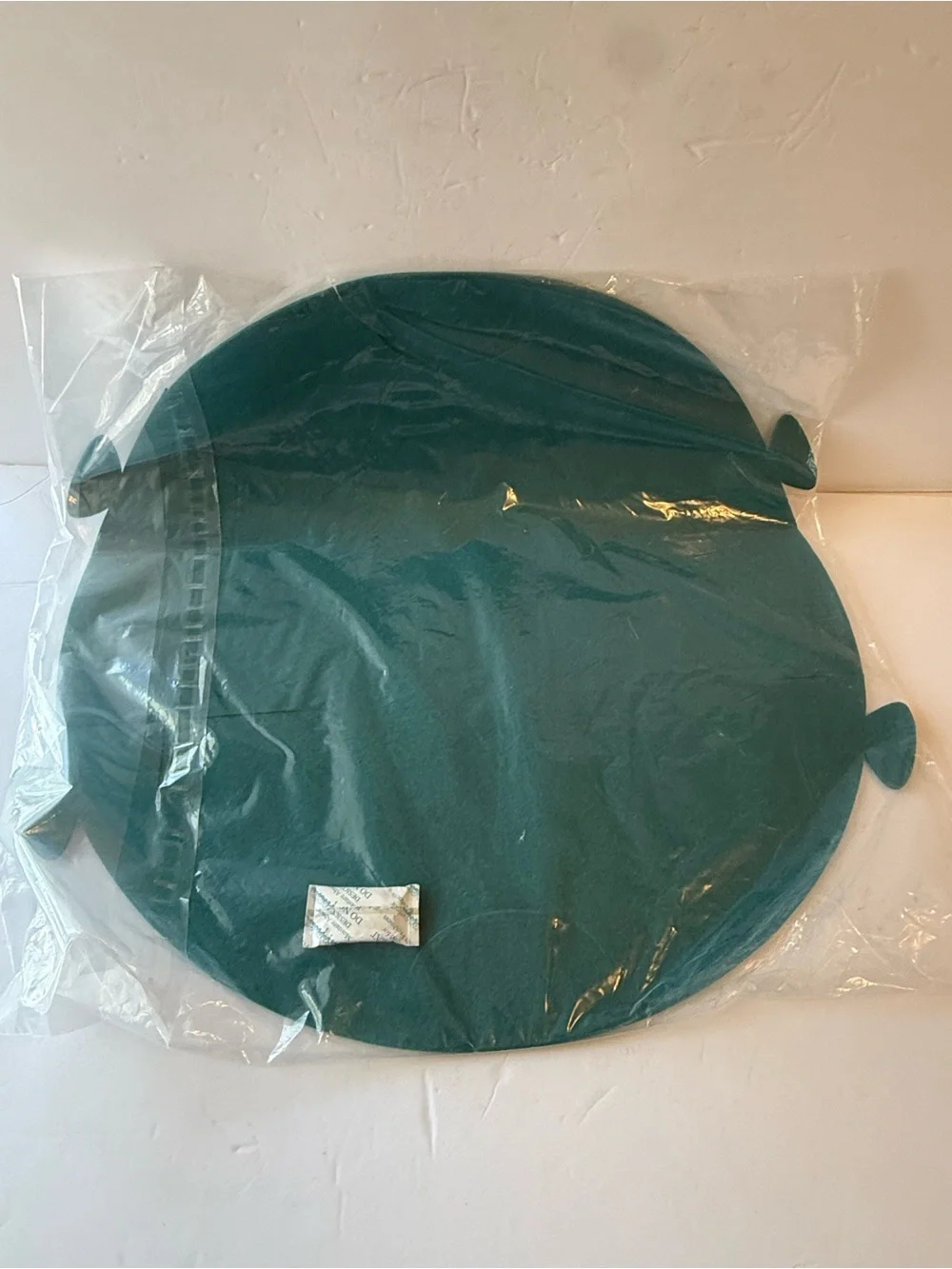 Round Teal Felt Basket Medium Size